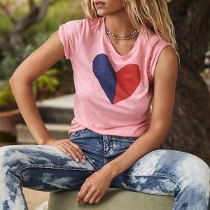 Pilcro Tie-Dye high rise slim boyfriend jean